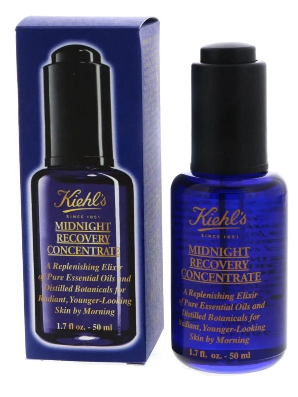 Kiehl's Midnight Recovery Concentrate 50ml Night Facial Oil Serum New Sealed